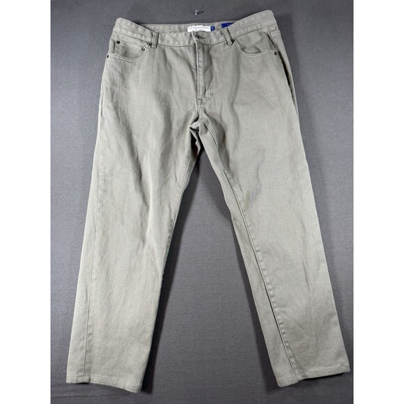 Peter Manning Other - Peter Manning Travel Jeans Mens 36x27 Green Slim Fit Twill Denim NYC Stretch